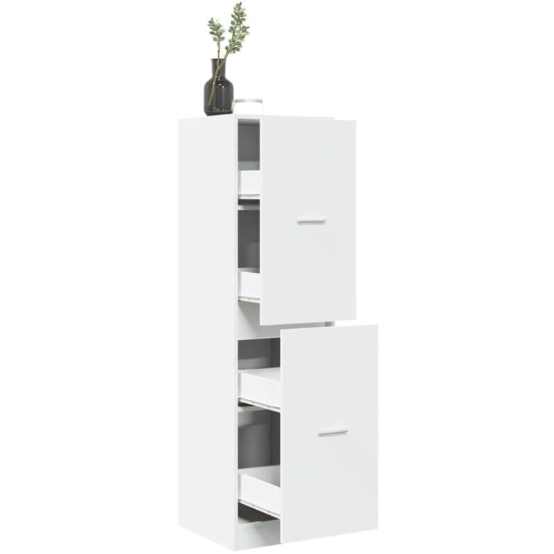 Armoire d'apothicaire blanc 40x41x144,5 cm bois d'ingénierie - Vidaxl