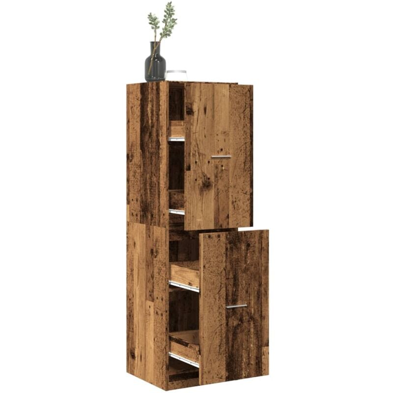 Vidaxl - Armoire d'apothicaire vieux bois 40x41x144,5 cm bois ingénierie