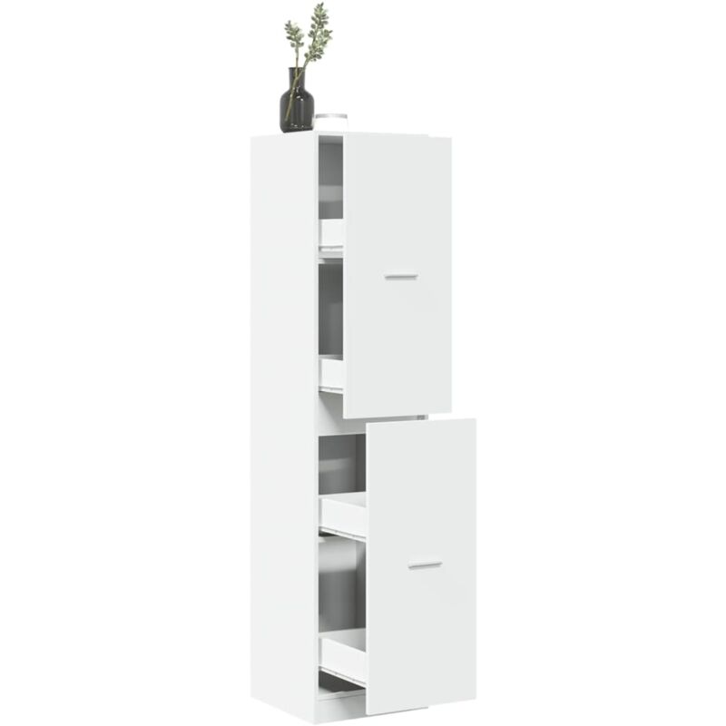 Vidaxl - Armoire d'apothicaire blanc 40x41x174,5 cm bois d'ingénierie