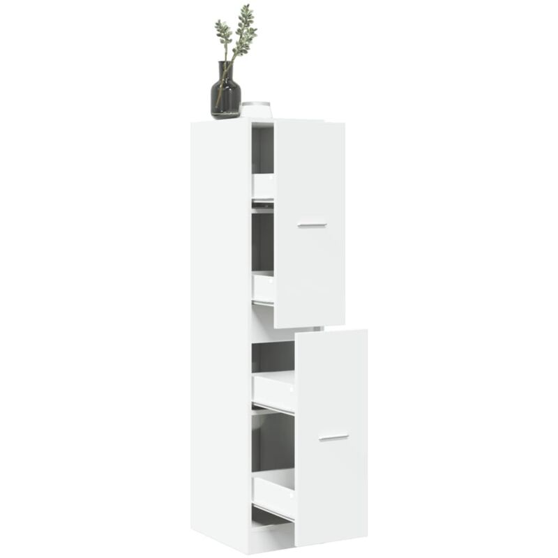 Vidaxl - Armoire d'apothicaire blanc 30x41x144,5 cm bois d'ingénierie