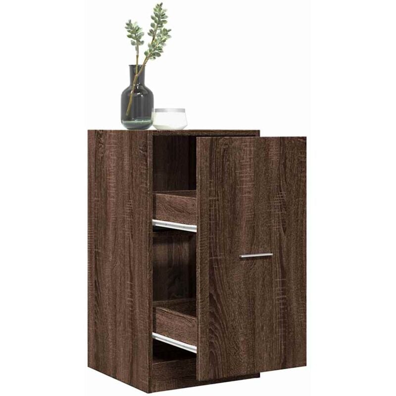 Armoire apothicaire chêne marron 40x41x77,5cm bois d'ingénierie - Vidaxl