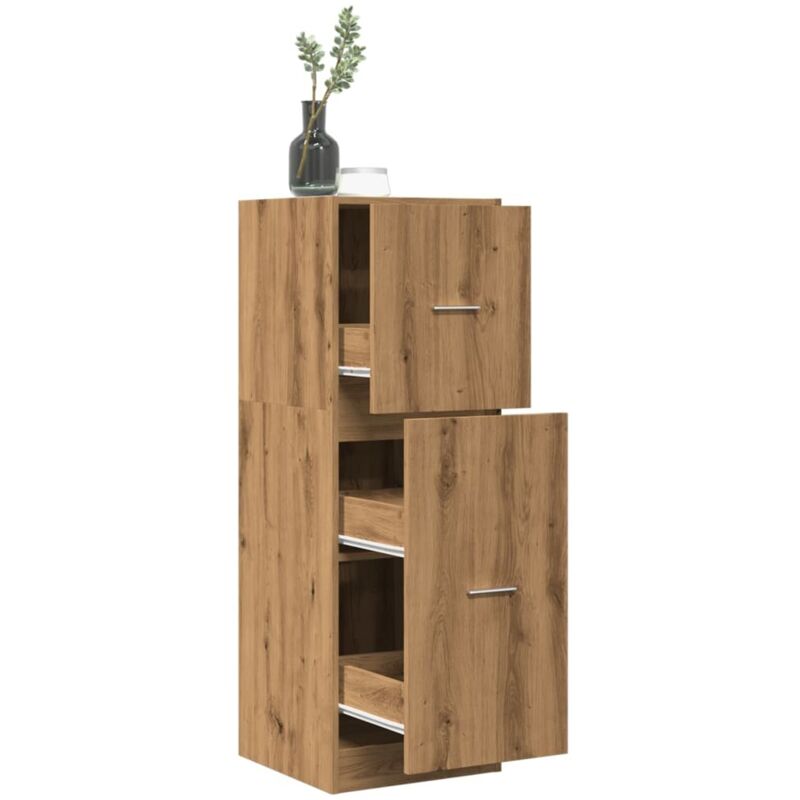 Vidaxl - Armoire d'apothicaire chêne artisanal bois d'ingénierie