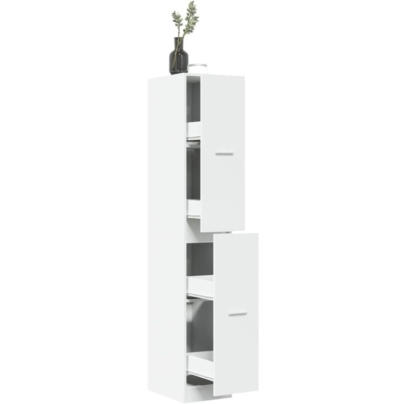 Vidaxl - Armoire d'apothicaire blanc 30x41x174,5 cm bois d'ingénierie