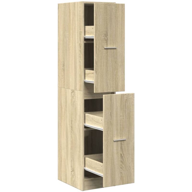 Armoire d'apothicaire chêne sonoma bois d'ingénierie