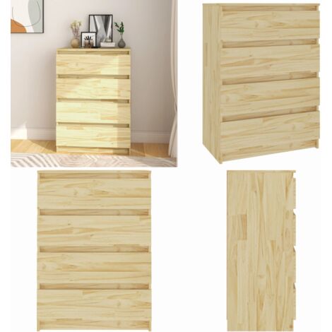 Armoire d'appoint 60x36x84 cm Bois de pin massif - Meuble De Rangement - Buffet - Meuble En Bois - Armoire D'appoint - Armoire Moderne - Home & Living