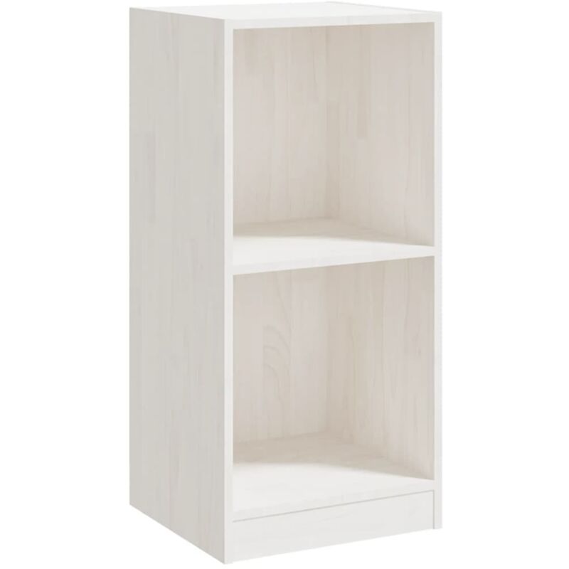 Armoire d'appoint blanc 35,5x33,5x76 cm bois de pin massif Vidaxl