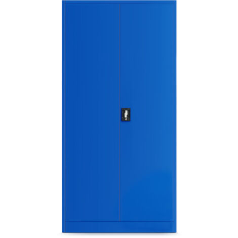 Armoire d'atelier en métal pour les outils, 5 étagères BRUNO, 920 x 1850 x 500 mm, bleu