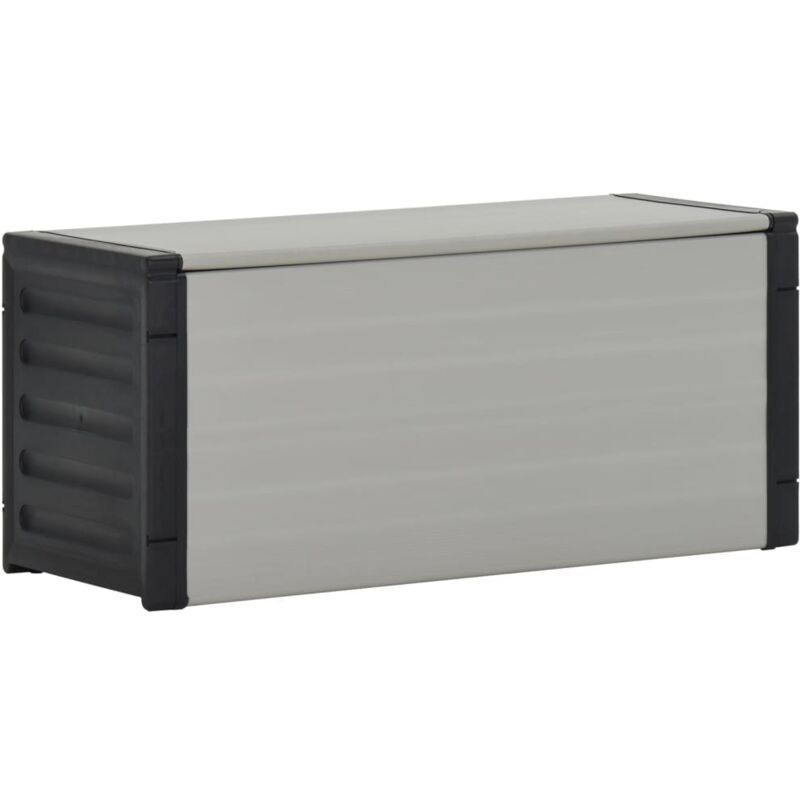 Armoire à déchets de jardin Gris 85x34x40 cm