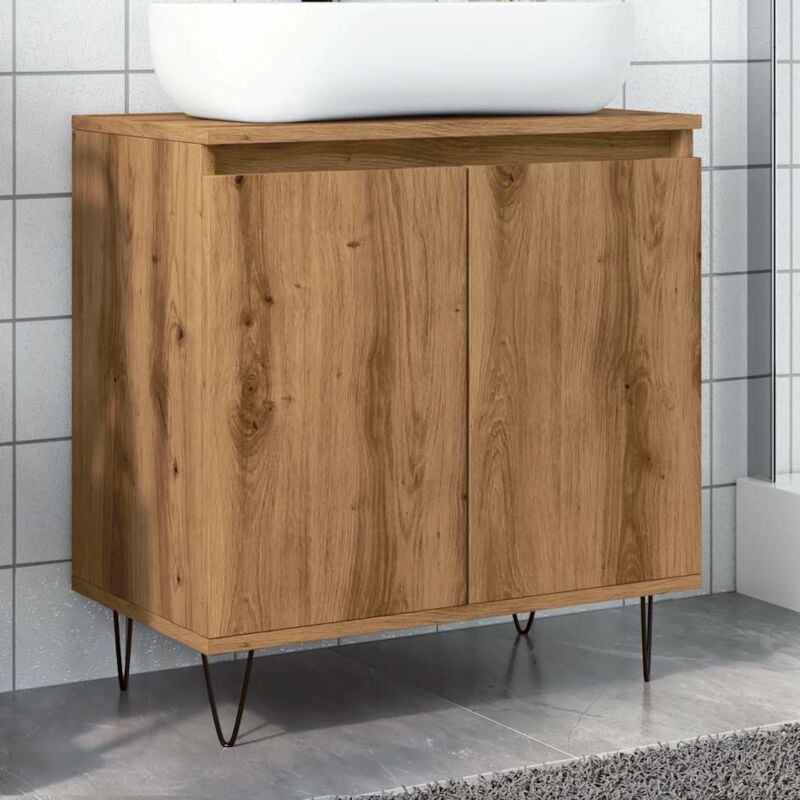 Vidaxl - Armoire de salle de bain chêne artisanal 58x33x60 cm