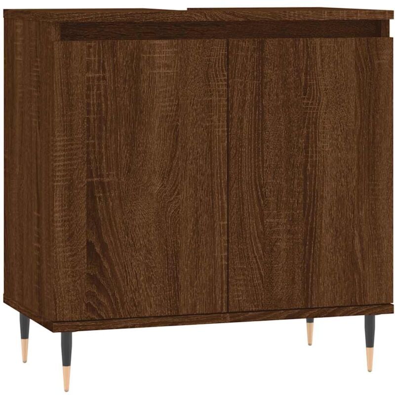 Vidaxl - Armoire de bain chêne marron 58x33x60 cm bois d'ingénierie