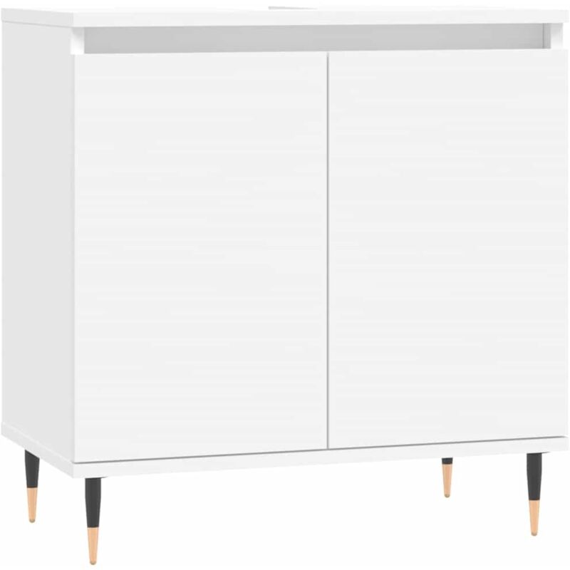 Vidaxl - Armoire de salle de bain blanc 58x33x60 cm bois d'ingénierie