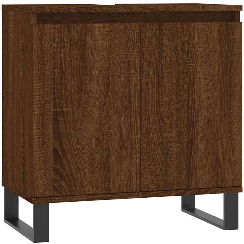 Vidaxl - Armoire de bain chêne marron 58x33x60 cm bois d'ingénierie