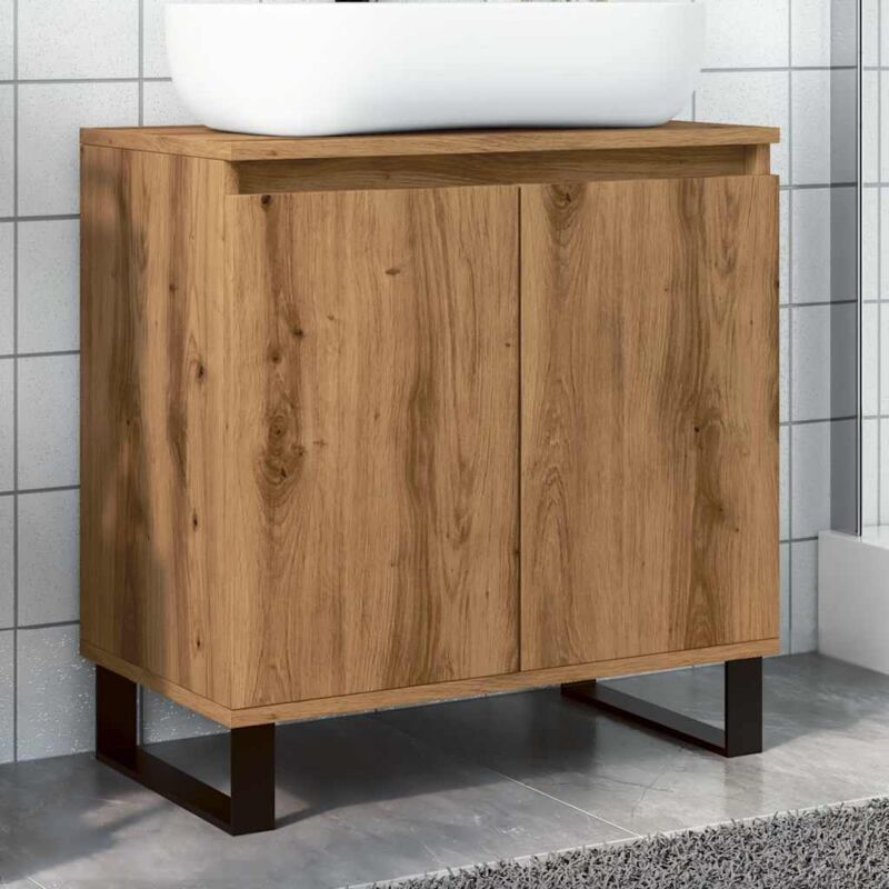 Vidaxl - Armoire de salle de bain chêne artisanal 58x33x60 cm