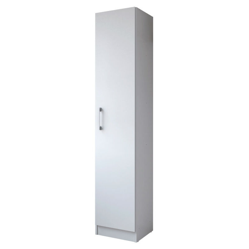 Armoire de Buanderie et Cellier Blanche 5 Niches Larg 35 Haut 170 Prof 31,8 cm