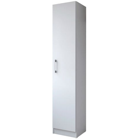 BEAUX MEUBLES PAS CHERS Armoire de Buanderie et Cellier Blanche 5 Niches Larg 35 Haut 170 Prof 31,8 cm