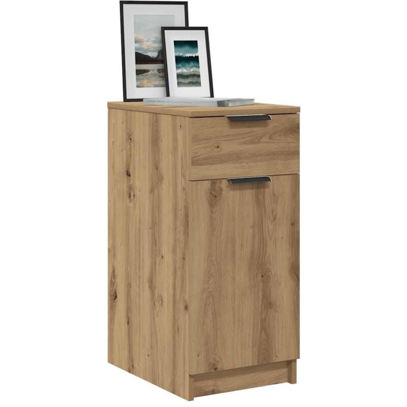 Vidaxl - Armoire de bureau chêne artisanal 33x50x75 cm bois d'ingénierie