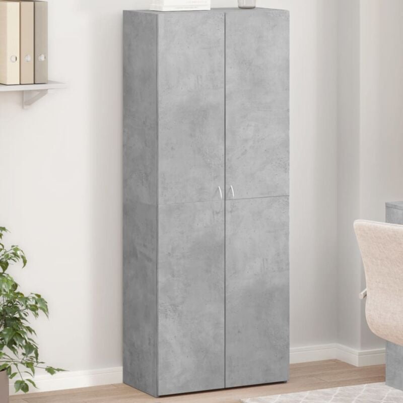 Armoire de classement gris béton 60x32x153 cm bois d'ingénierie - Vidaxl
