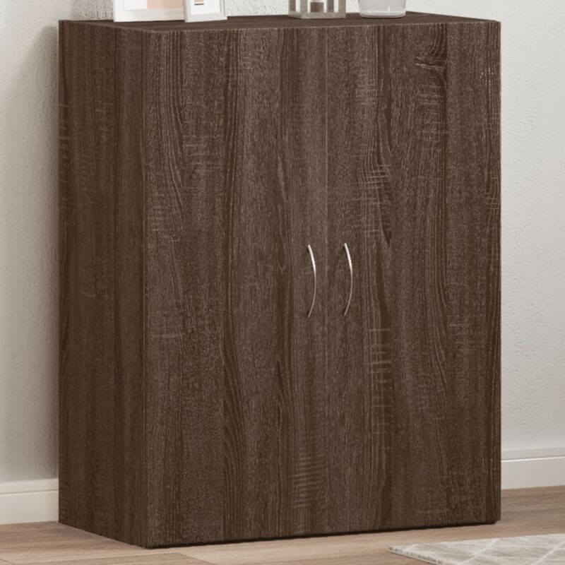 Vidaxl - Armoire de classement chêne marron bois d'ingénierie