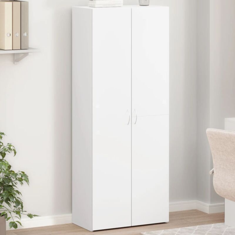 vidaXL Armoire de classement blanc 60x32x153 cm bois d'ingénierie
