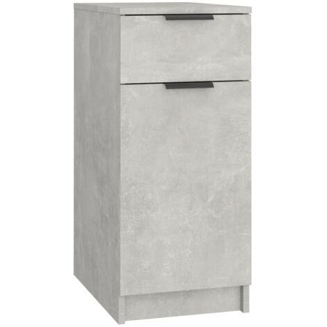 Armoire de bureau Design moderne, Armoire Etagère de rangement, Gris béton 33,5x50x75 cm Bois d'ingénierie OIB2579E