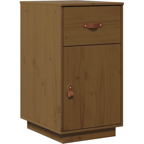 Armoire de bureau Marron miel 40x50x75 cm Bois massif de pin vidaXL