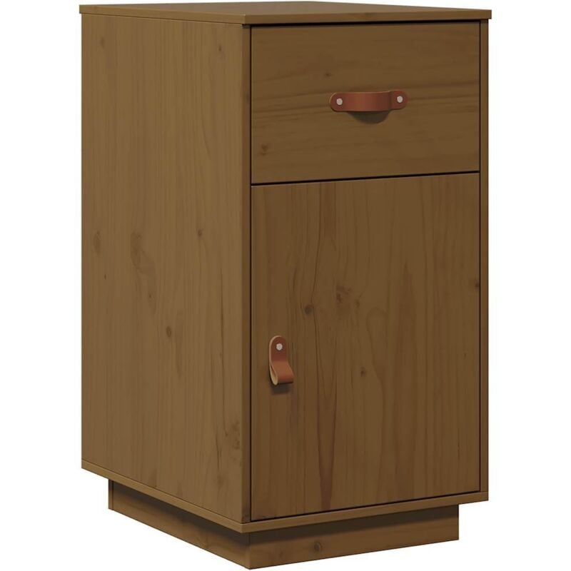 Armoire de bureau Marron miel 40x50x75 cm Bois massif de pin Vidaxl