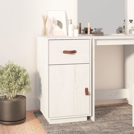 Armoire de bureau, Meuble de bureau Blanc 40x50x75 cm Bois massif de pin WFE539966 DESIGN IN