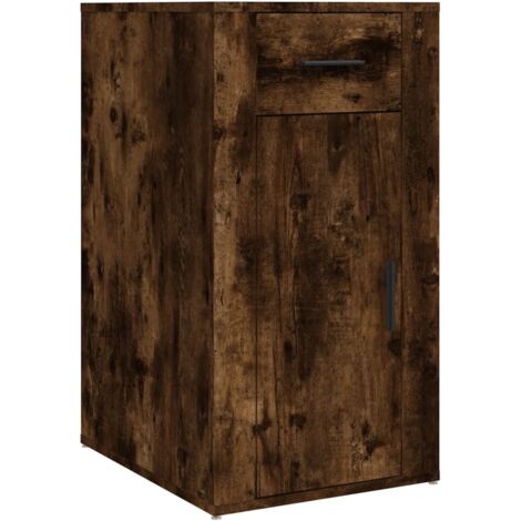 Armoire de bureau moderne,Armoire à dossiers Chêne fumé 40x49x75 cm Bois d'ingénierie -67562