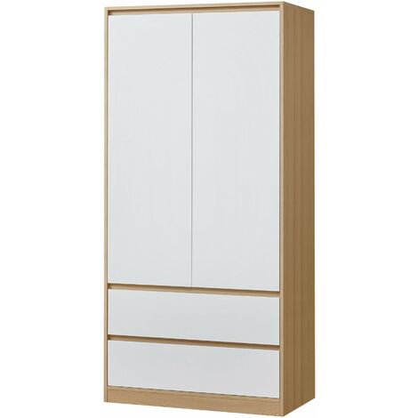 Armoire Rangement Bar à Eau 116x50x40 Cm - Étagère Ouverte Et Porte Fermée | Blanc MDF, Multifonction