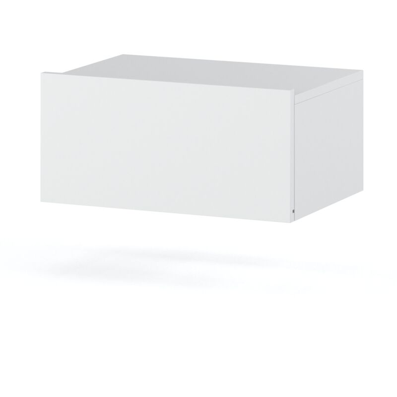 Armoire de chevet suspendue blanche 45CM 1S, Table de chevet, meubles de chambre à coucher Nakastlik