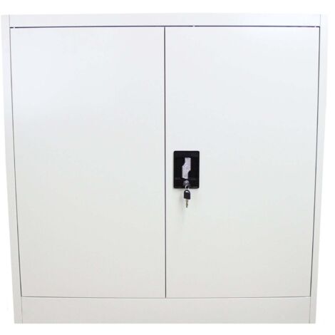 Casier Métallique 3 Portes Rouge Et Gris 180x90x50 Cm - Pour Vestiaire, Salle De Sport, école Ou Bureau