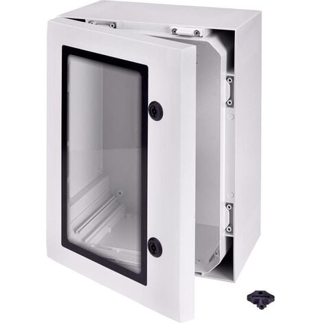 Coffret /électrique en m/étal avec Protection IP65 pour Fixation au Poteau 300 x 300 x 200 mm BeMatik