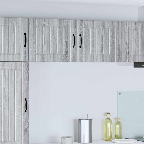 Armoire de cuisine 2 pcs-Lot de 2 Meuble de cuisine-Armoire de rangement Gris Sonoma 50 x 31 x 40 cm