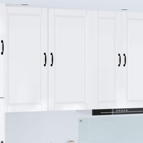 Armoire de cuisine avec étagère-Meuble de cuisine-Armoire de rangement Blanc brillant 50 x 31 x 100 cm