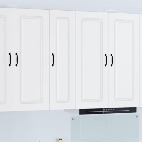 Armoire de cuisine avec stockage-Meuble de cuisine-Armoire de rangement Kalmar Blanc 30 x 31 x 100 cm