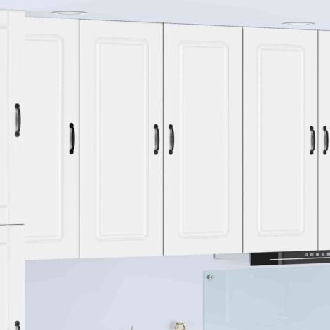 Armoire de cuisine avec stockage-Meuble de cuisine-Armoire de rangement Kalmar Blanc 80 x 31 x 100 cm 902649