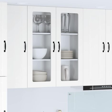 Armoire de cuisine avec stockage-Meuble de cuisine-Armoire de rangement Kalmar Blanc 80 x 31 x 100 cm 915705