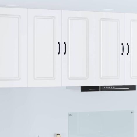 Armoire de cuisine avec stockage-Meuble de cuisine-Armoire de rangement Kalmar Blanc 80 x 31 x 80 cm 265855