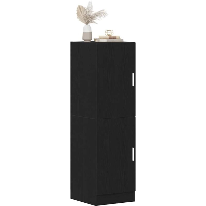 Vidaxl - Armoire de cuisine noir 38x41,5x131,5 cm bois d'ingénierie
