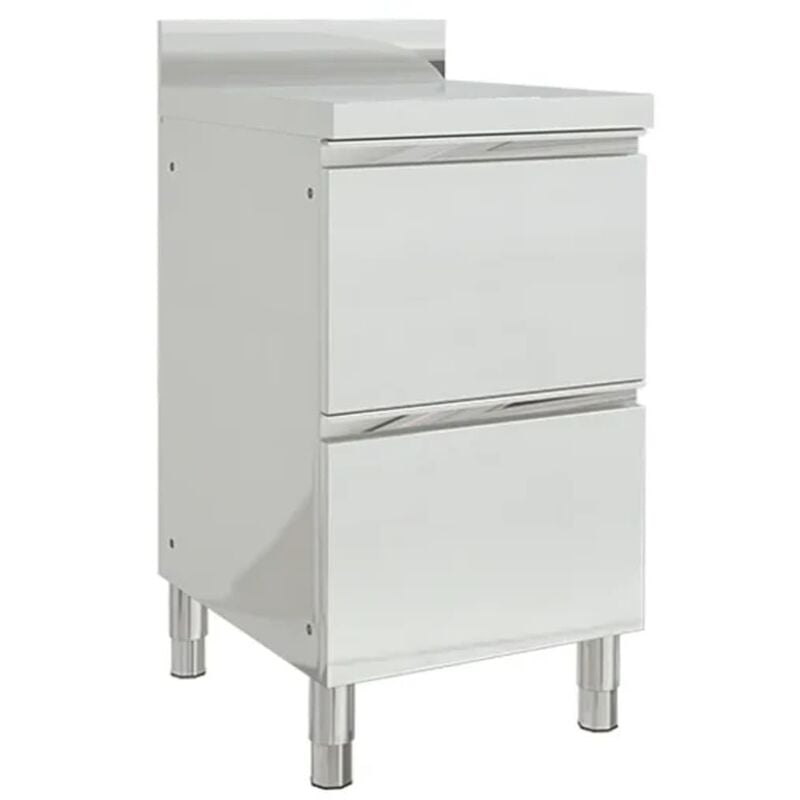 Vidaxl - Armoire de cuisine commerciale avec 2 tiroirs Acier inoxydable