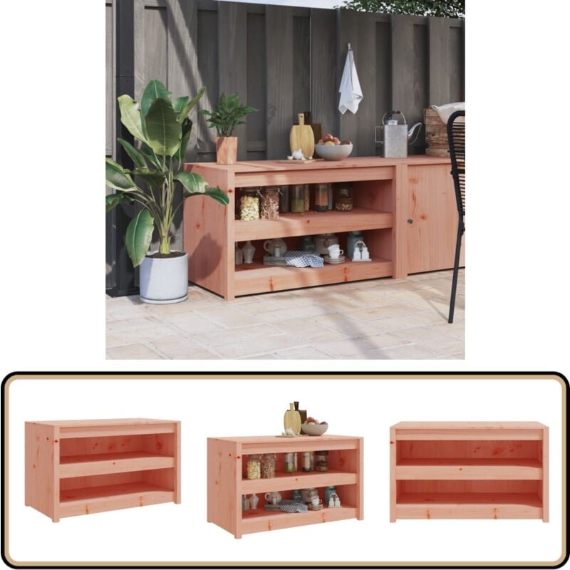Vidaxl - Armoire de cuisine d'extérieur 106x55x64 cm bois massif douglas - Meuble De Cuisine Extérieur - Armoire De Cuisine Extérieure - Cuisine
