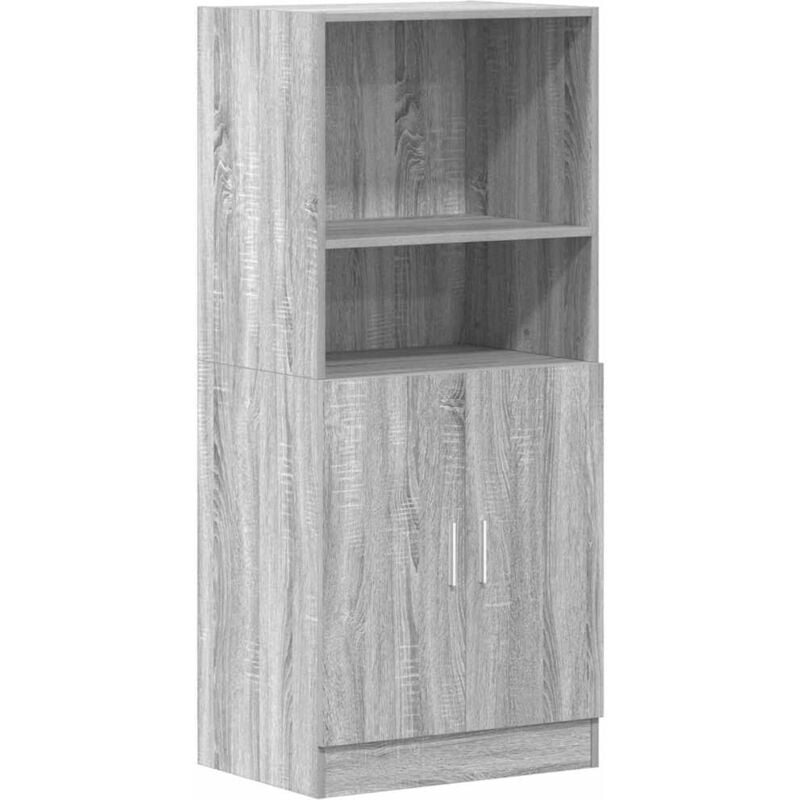 Vidaxl - Armoire de cuisine sonoma gris 57x41,5x131,5 cm bois ingénierie