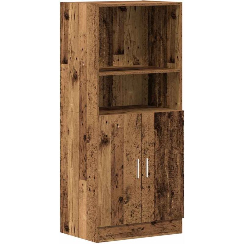 Vidaxl - Armoire de cuisine vieux bois 57x41,5x131,5 cm bois ingénierie
