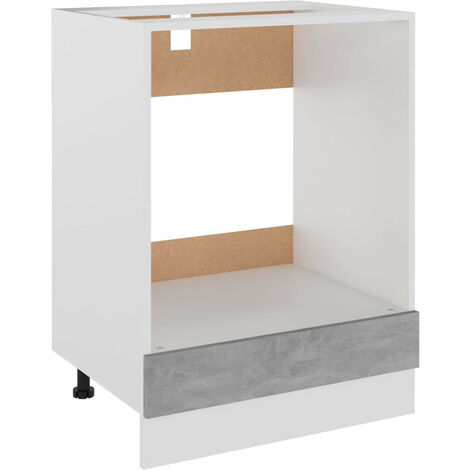 Armoire de cuisine Gris béton 60x46x81,5 cm