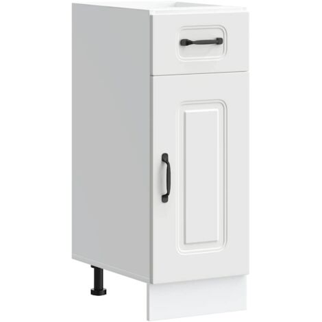 Armoire de cuisine Kalmar blanc bois d'ingénierie vidaXL