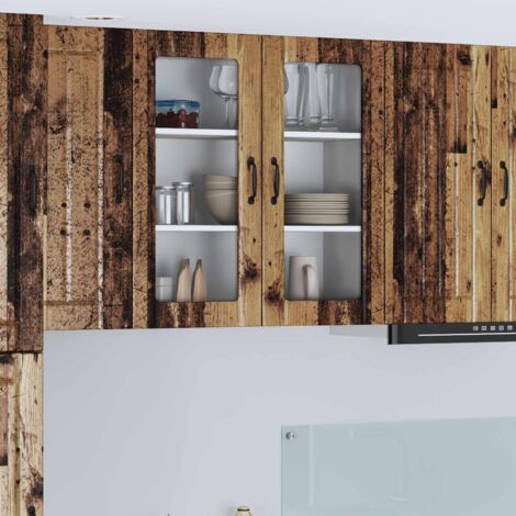 Armoire de cuisine-Meuble de cuisine-Armoire de rangement Bois ancien 80 x 31 x 80 cm 856560