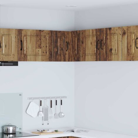 Armoire de cuisine-Meuble de cuisine-Armoire de rangement Kalmar Bois ancien 57 x 57 x 40 cm
