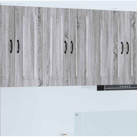 Armoire de cuisine-Meuble de cuisine-Armoire de rangement Kalmar Gris Sonoma 30 x 31 x 80 cm