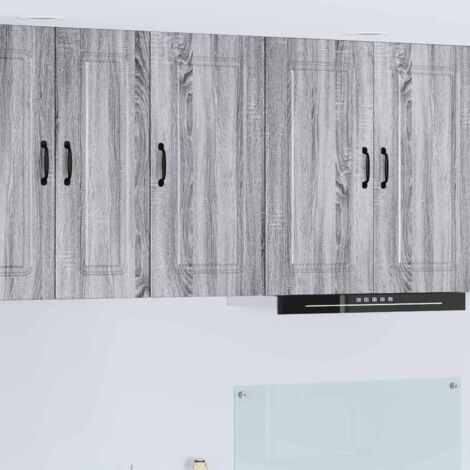 Armoire de cuisine-Meuble de cuisine-Armoire de rangement Kalmar Gris Sonoma 40 x 31 x 80 cm 365945