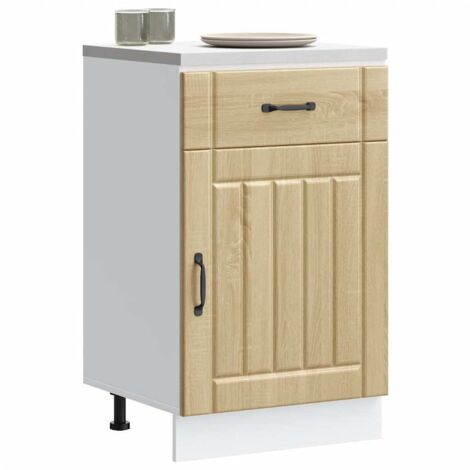 Armoire de cuisine-Meuble de cuisine-Armoire de rangement Lucca chêne sonoma bois ingénierie 671726